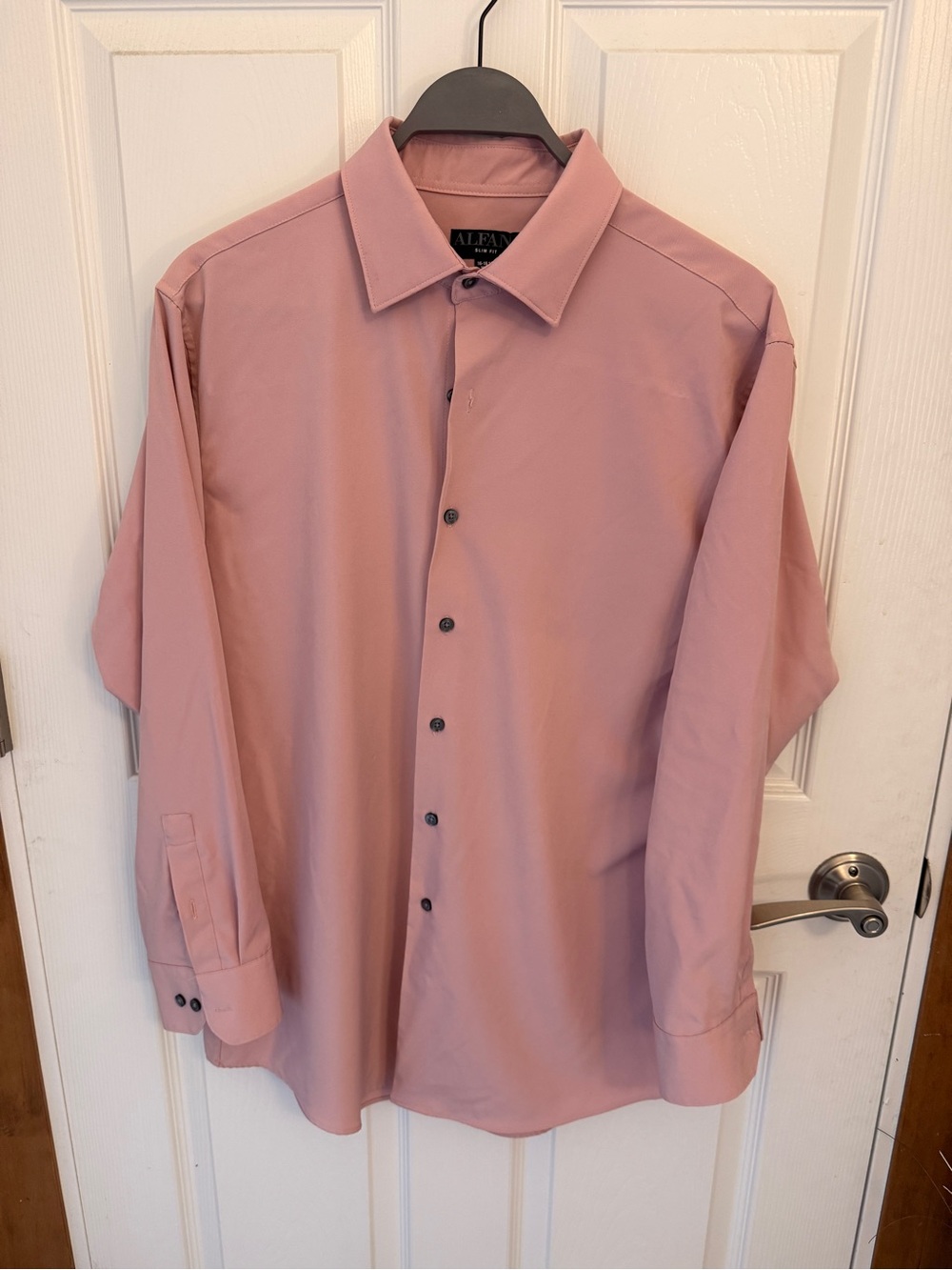 Alfani Men's Long Sleeve Dress Shirt - Rose